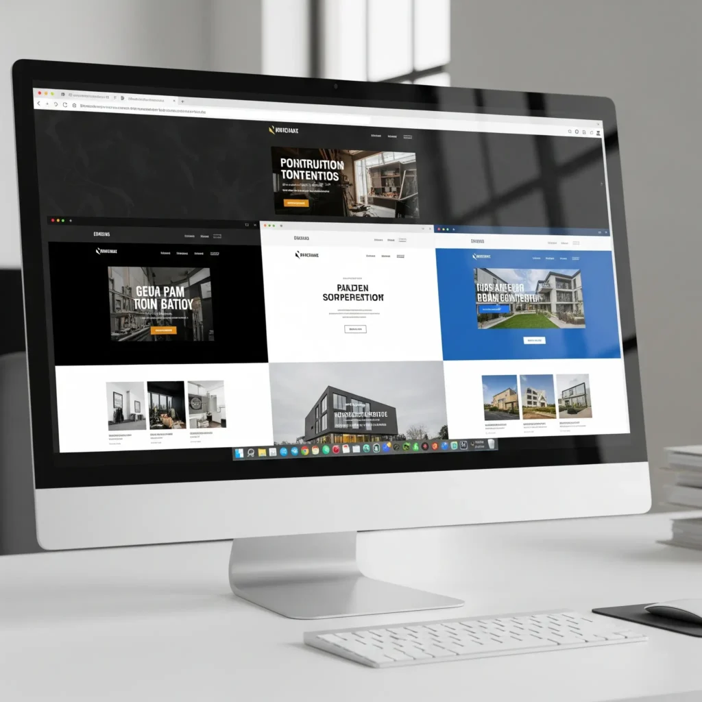 examples of successful construction websites